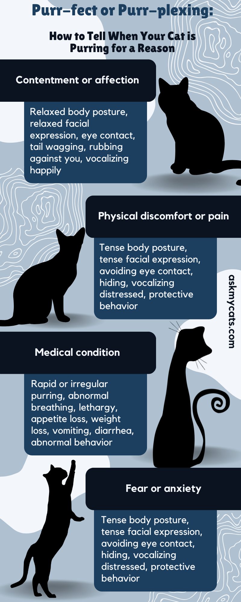 Purr-fect or Purr-plexing: How to Tell When Your Cat is Purring for a Reason (Infographic)